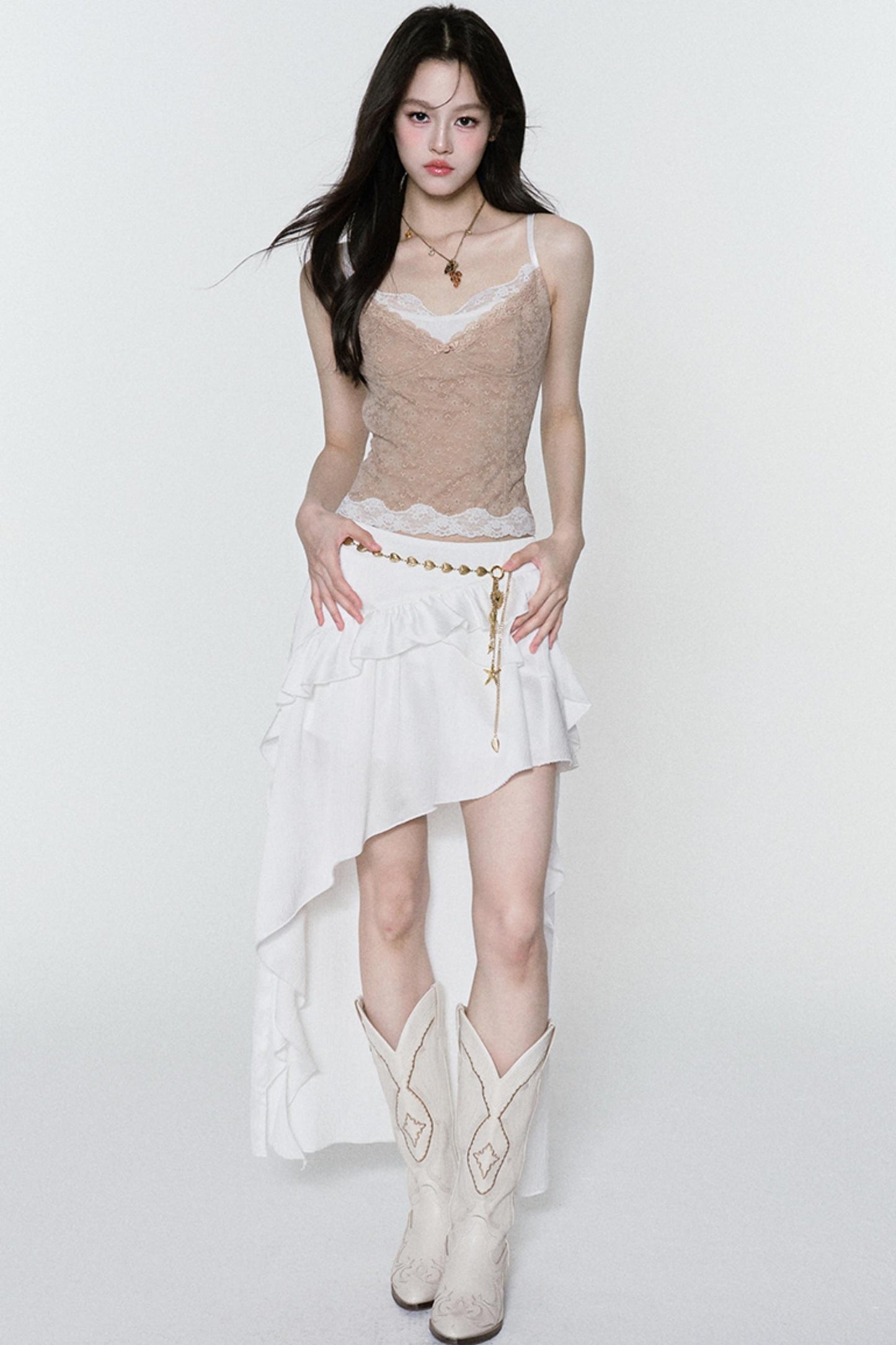 Irregular Bustier Skirt