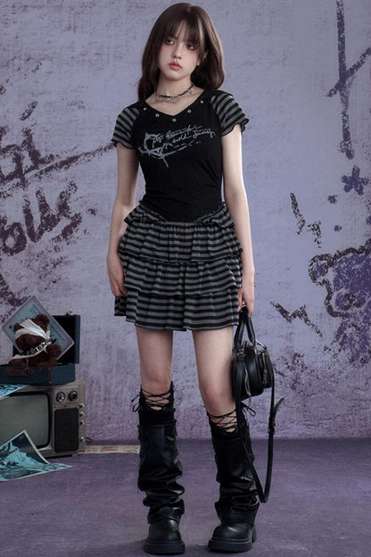 Y2K Punk Hooded Dress