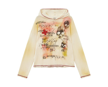 Physical Long Sleeves Full Print Sunscreen Hoodie