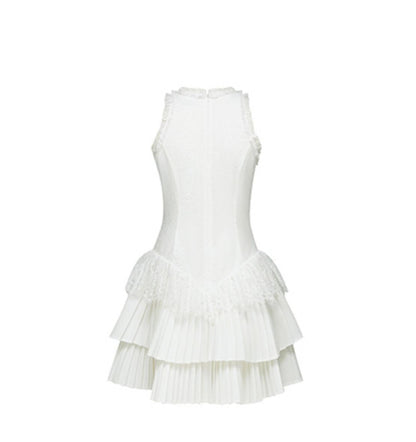 Pleated Bridal Gown Dress