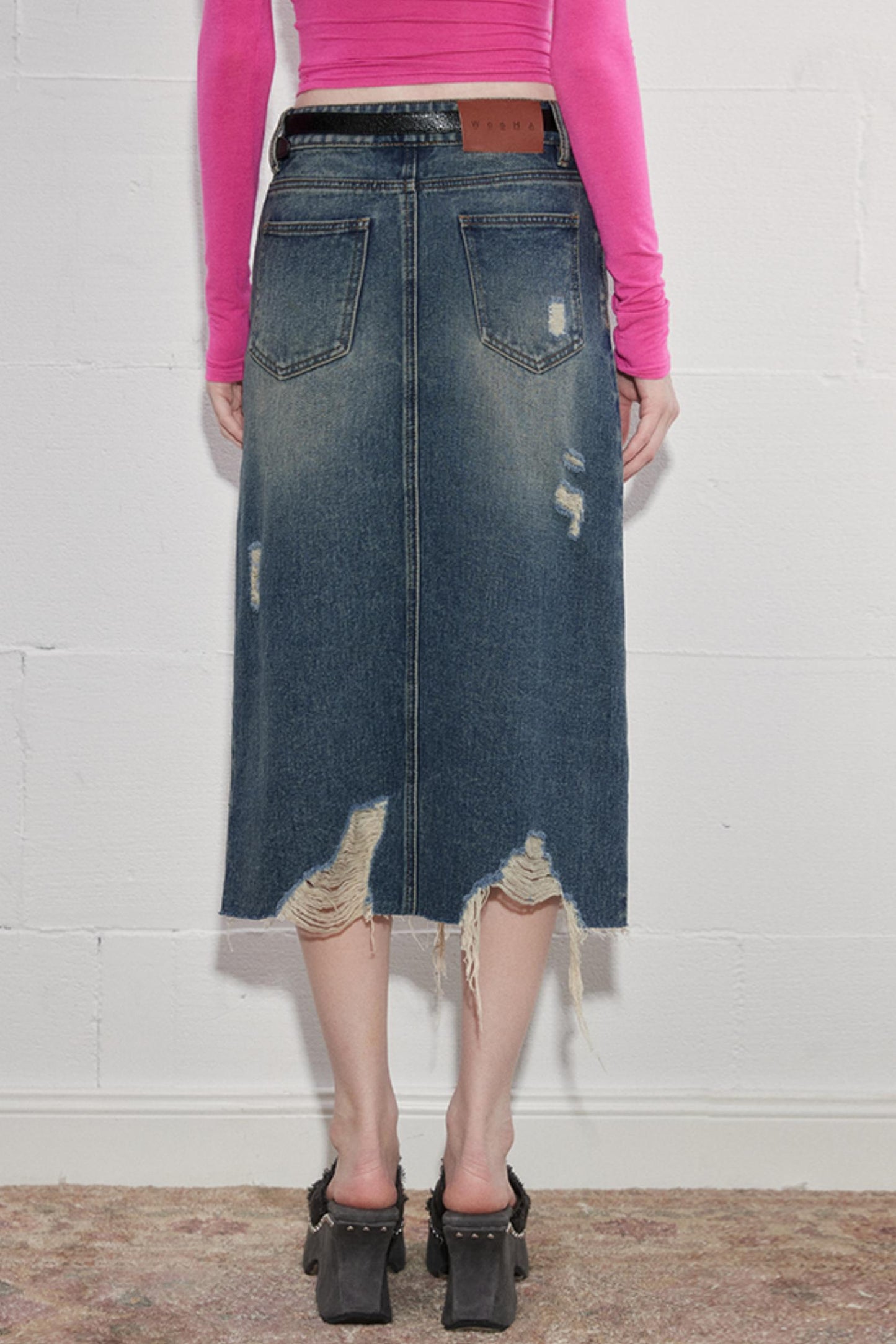 Modern Design Denim Skirt