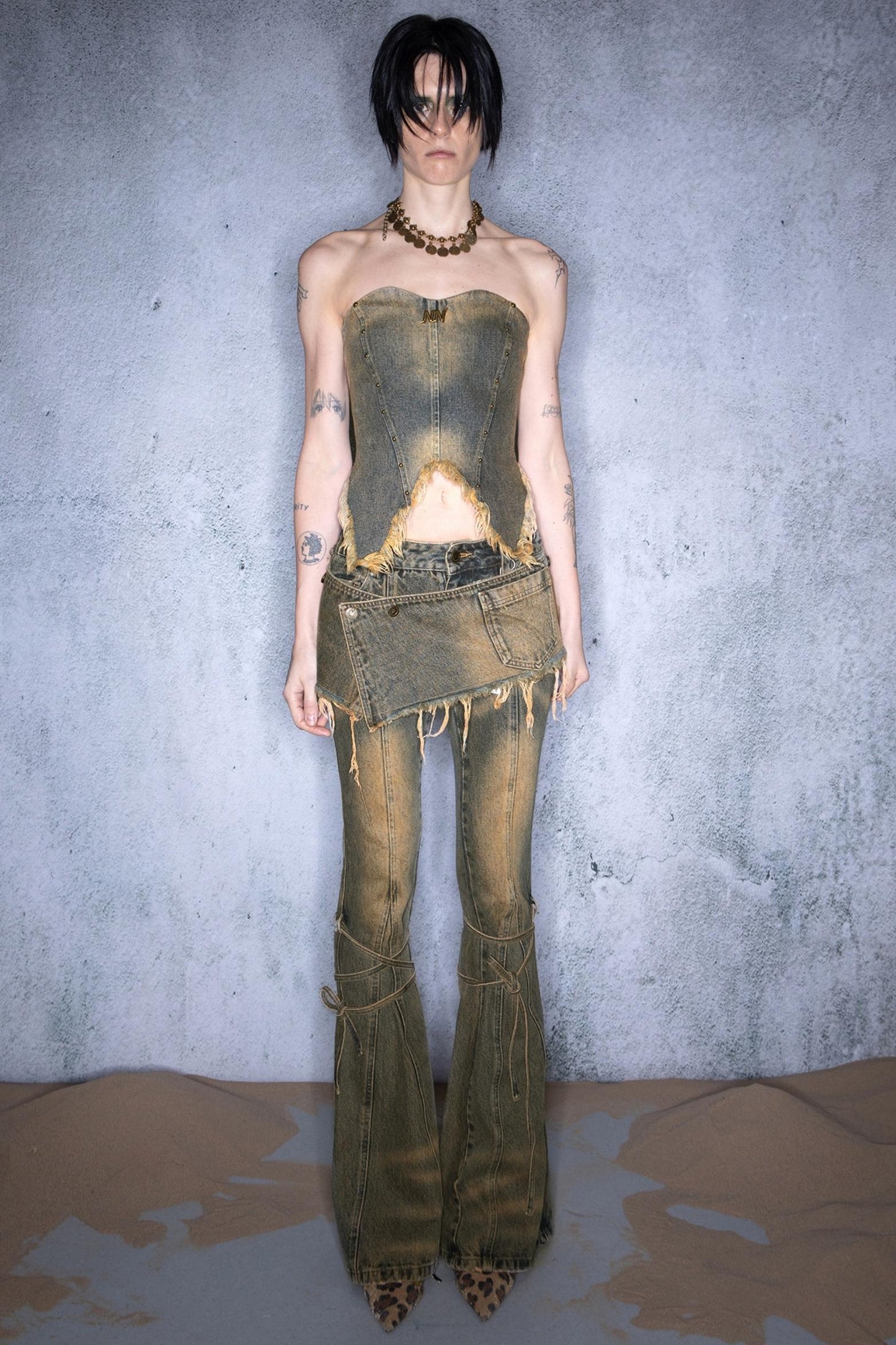 Twilight Denim Sheath Top