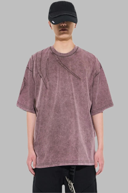 Pleated Asymmetrical Tee