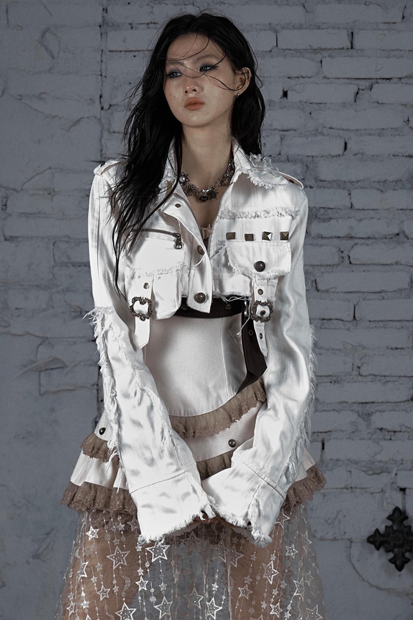 Striped Punk Work Jacket