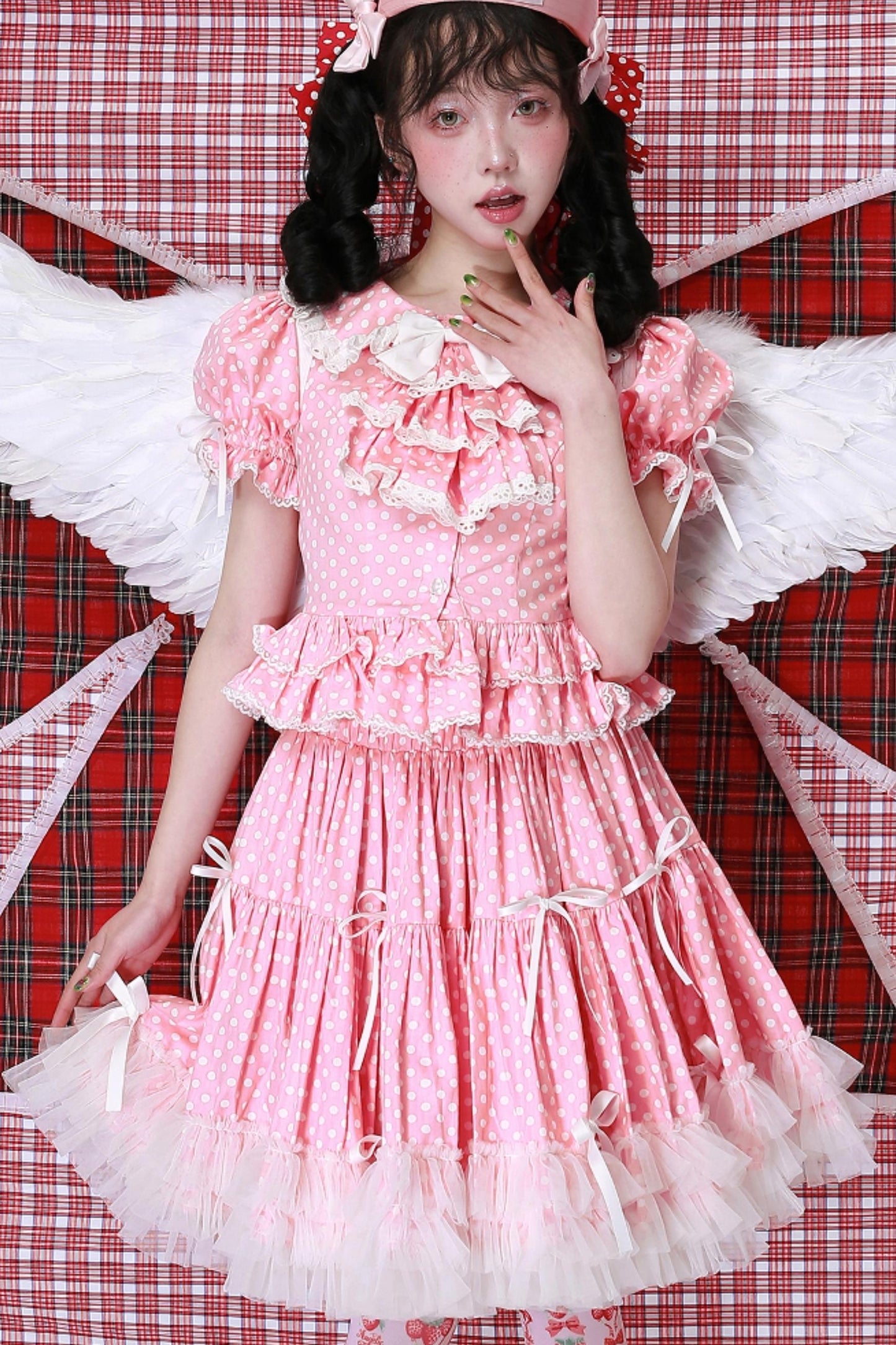 Pink Polka Dot Skirt