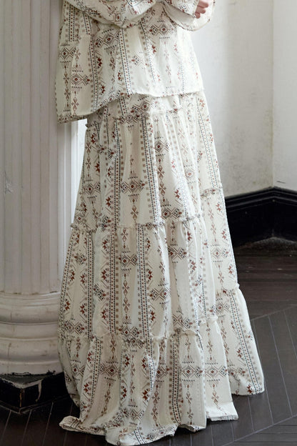 Retro National Resort Style Skirt