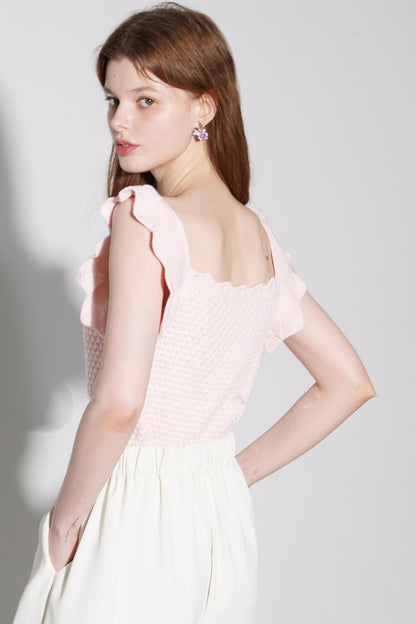 Ruffle Knit Top