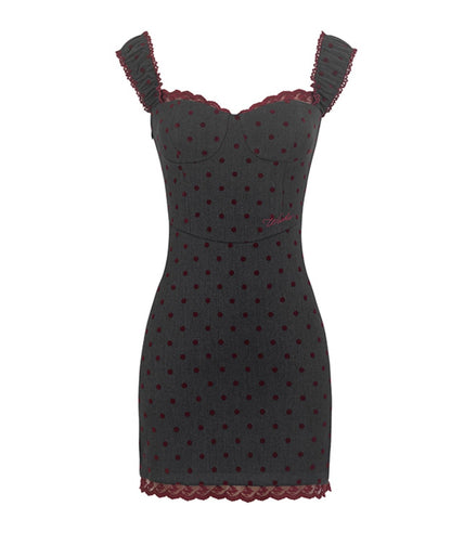 Romance Lace Halter Dress