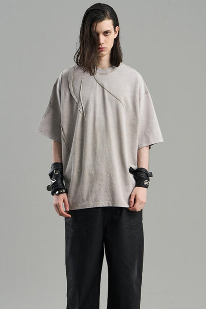 Pleated Asymmetrical Tee