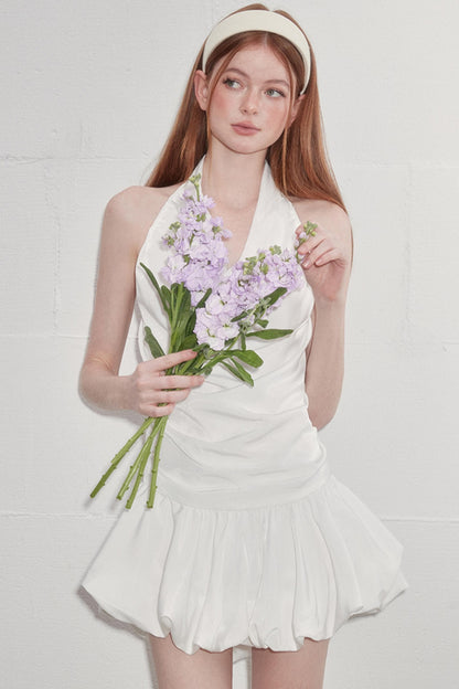 French Summer Puff Dress