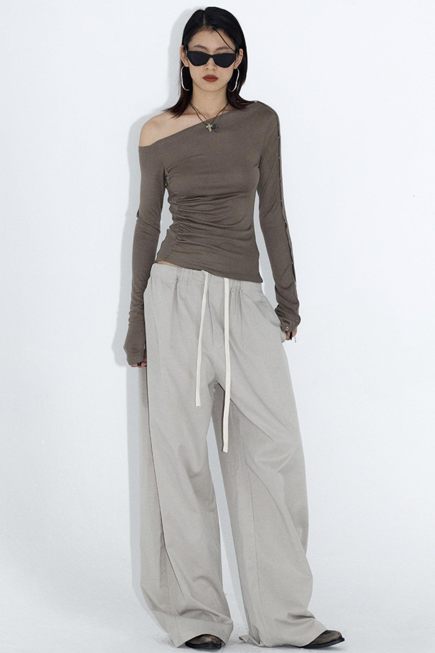 Relaxed Fit Gray Work Pants