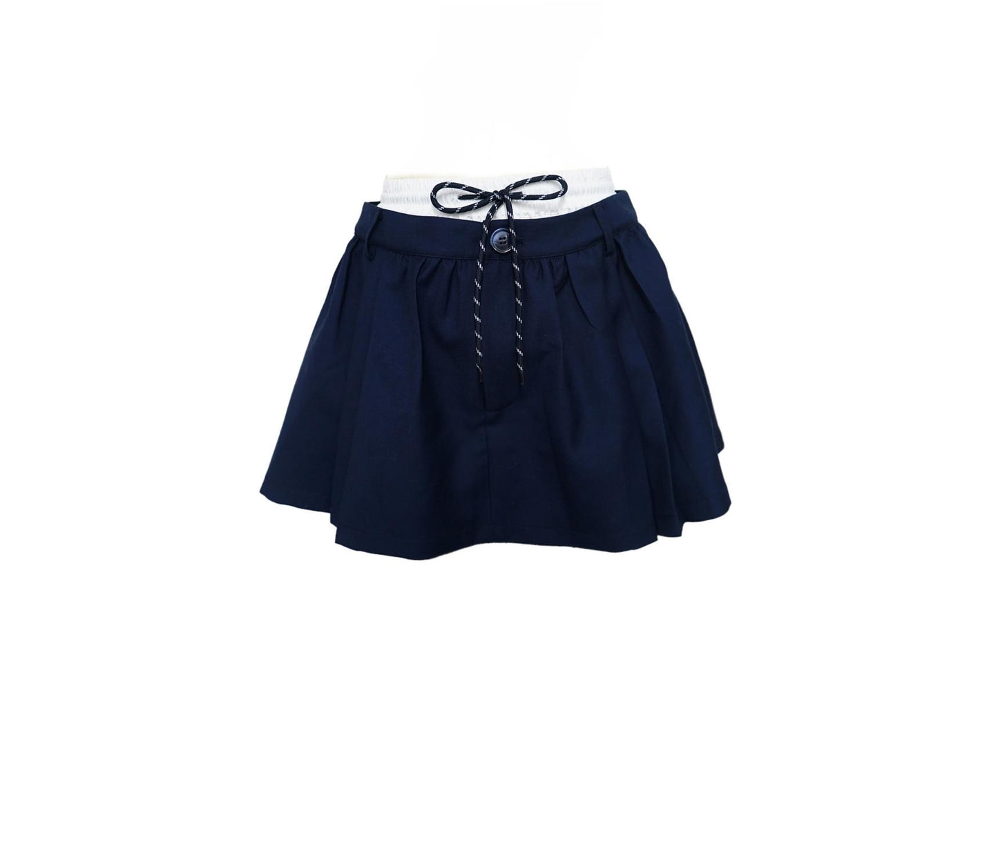 Navy High-Waist Skirt