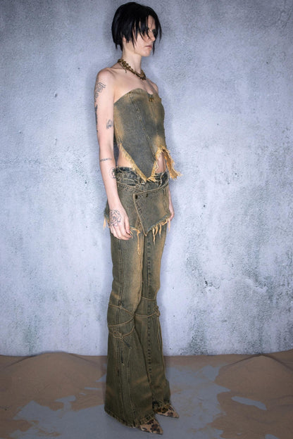 Twilight Denim Sheath Top