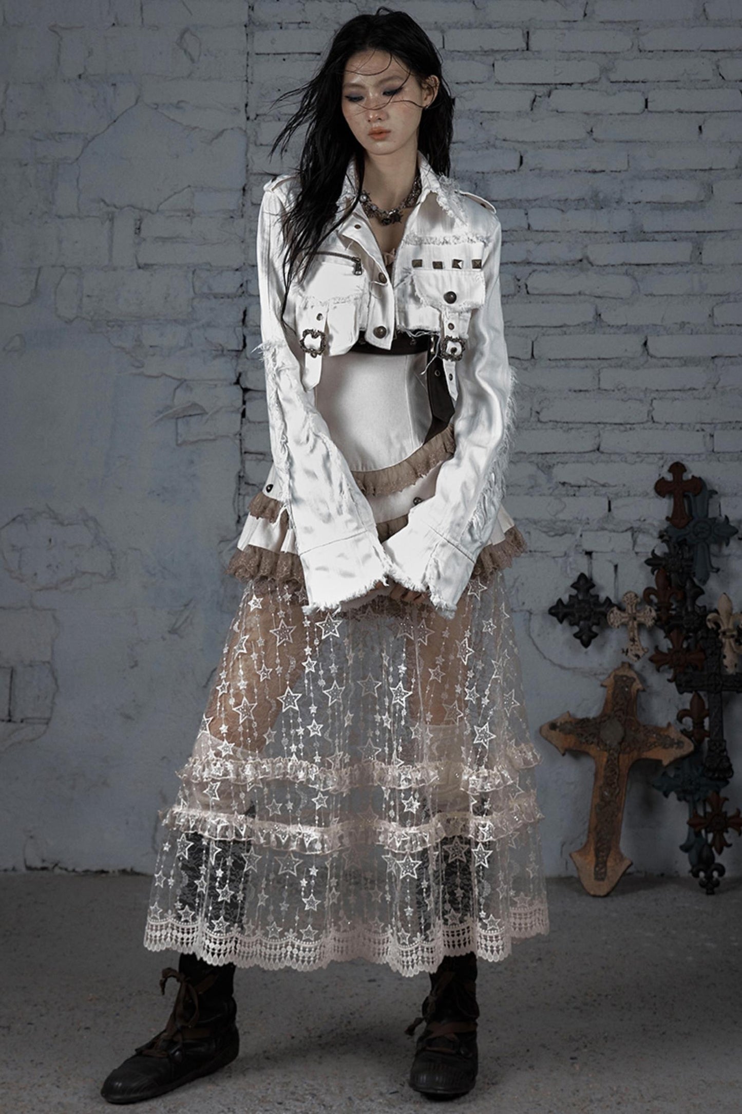 Striped Punk Work Jacket