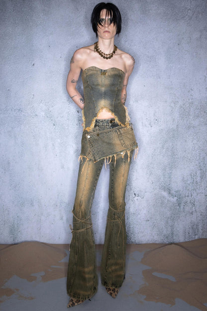 Twilight Denim Sheath Top