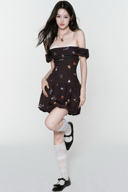 Rose One-Shoulder Dress