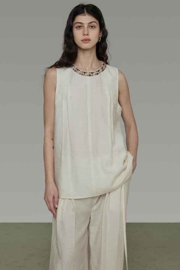 Simple Union Collar Vest