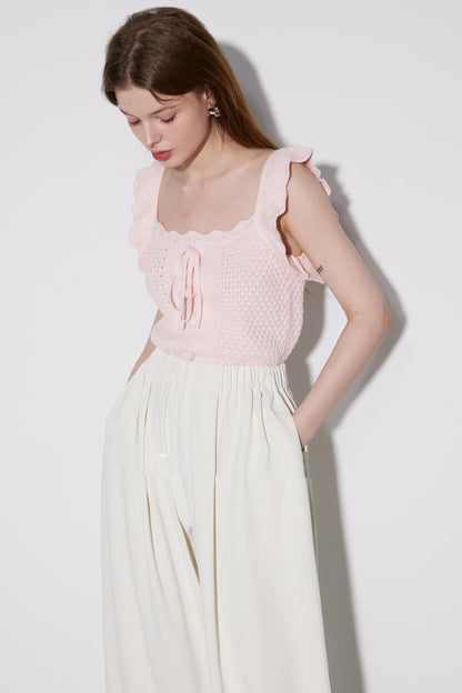 Ruffle Knit Top