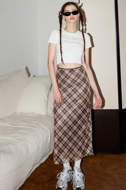 Vintage Lace Split Skirt