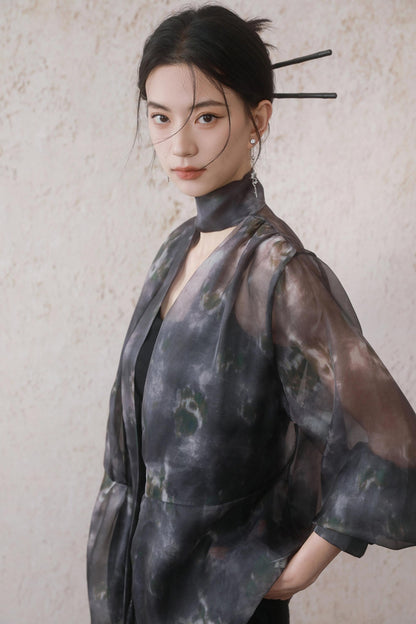 Purple Halo Mesh Jacket