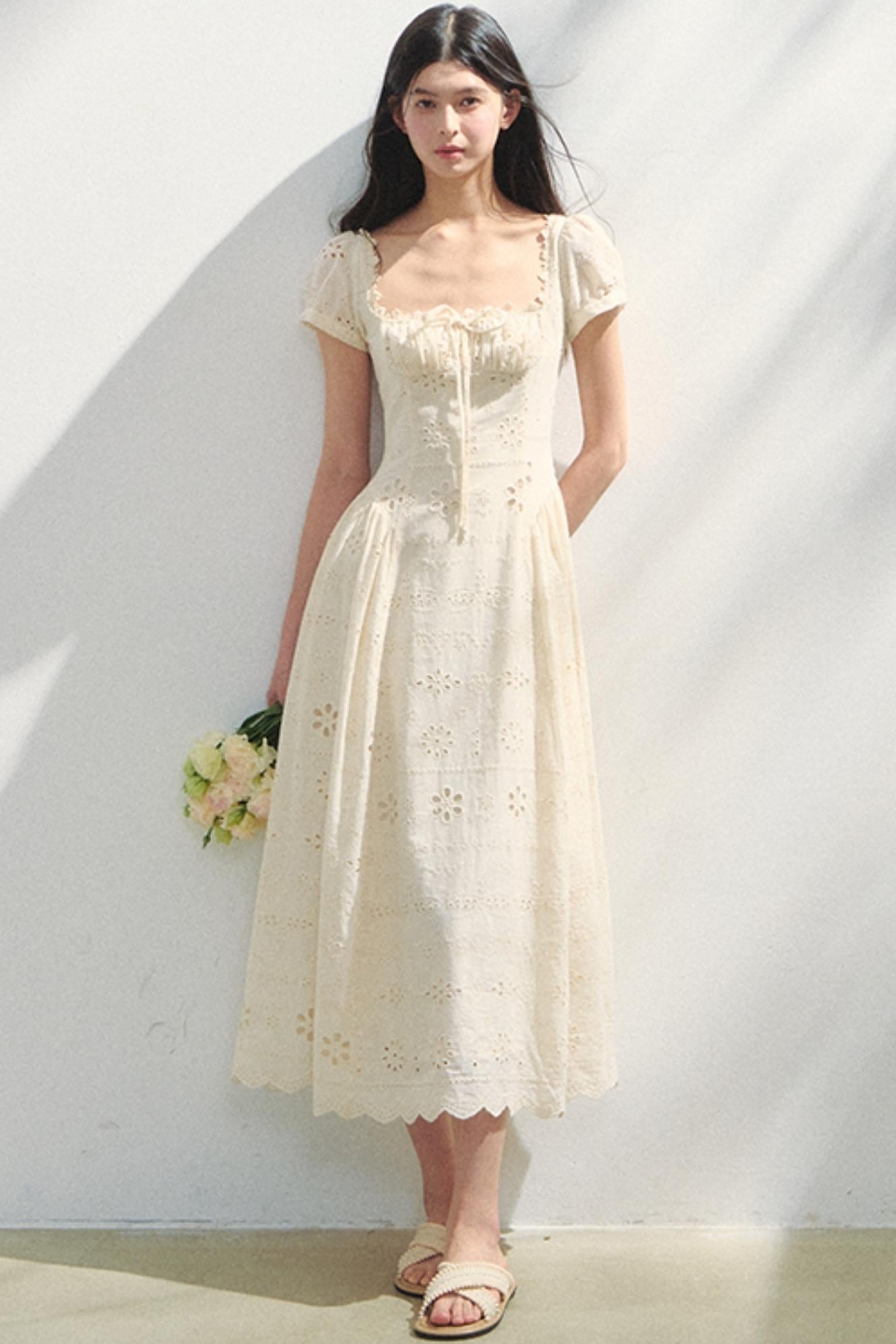 Embroidered Vacation Dress