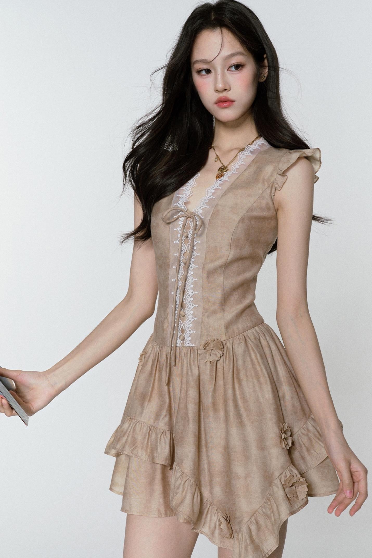 Dreams V-Neck Sleeve Dress