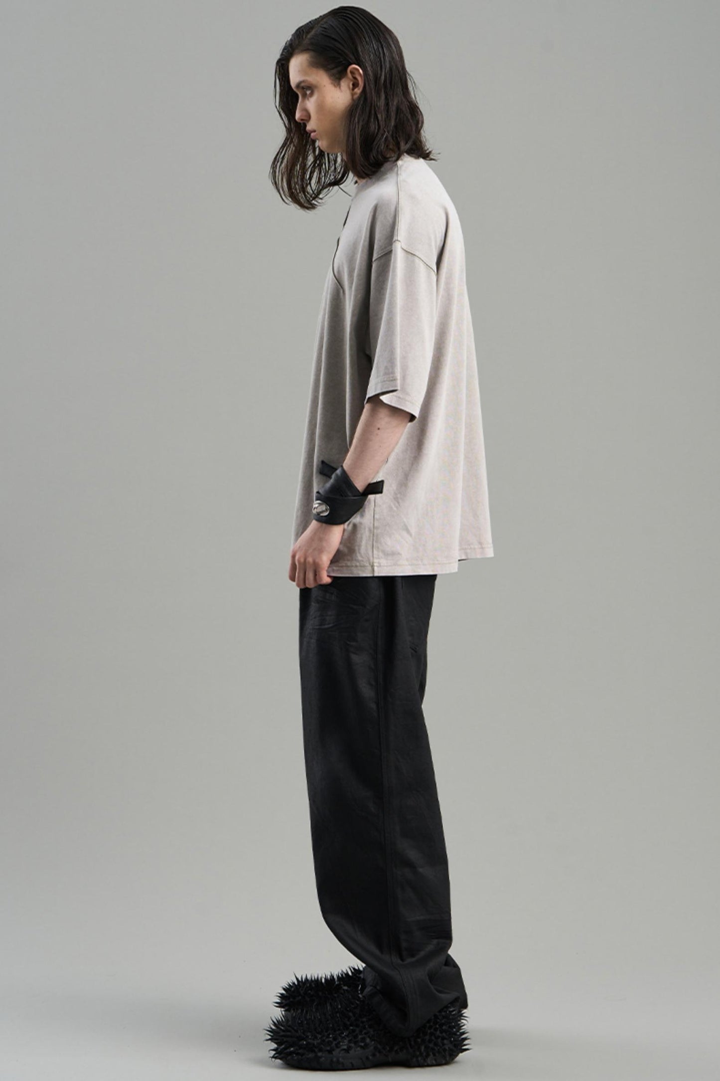 Pleated Asymmetrical Tee
