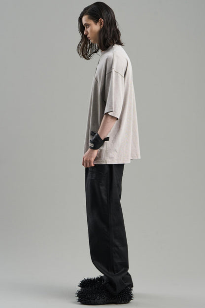 Pleated Asymmetrical Tee