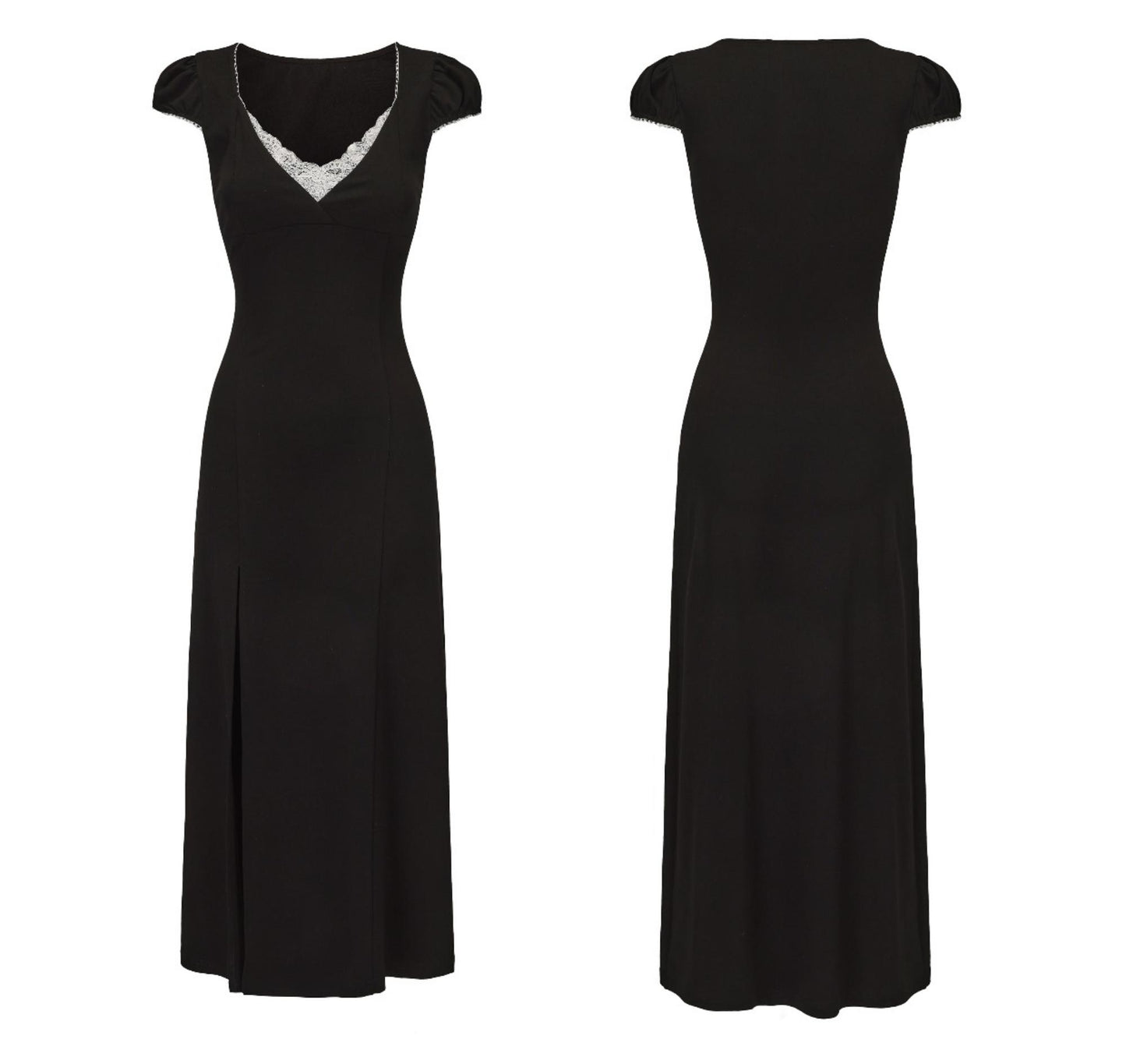 Retro Lace V-Neck Summer Dress