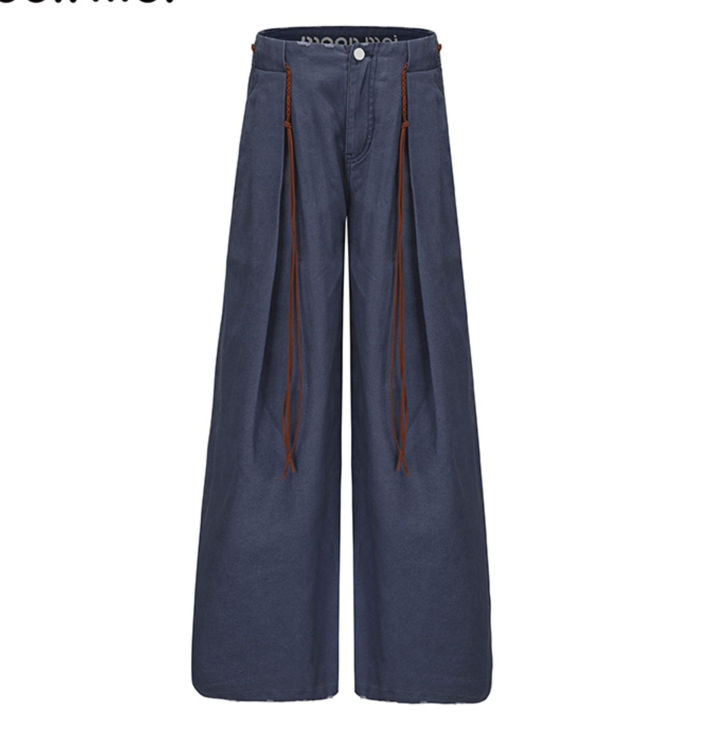 Vintage Blue Wide-Leg Pants
