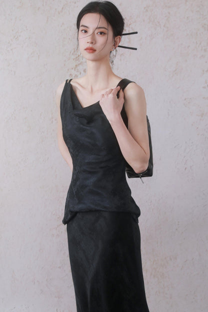 Modern Han-Inspired Suspender Skirt Set-Up