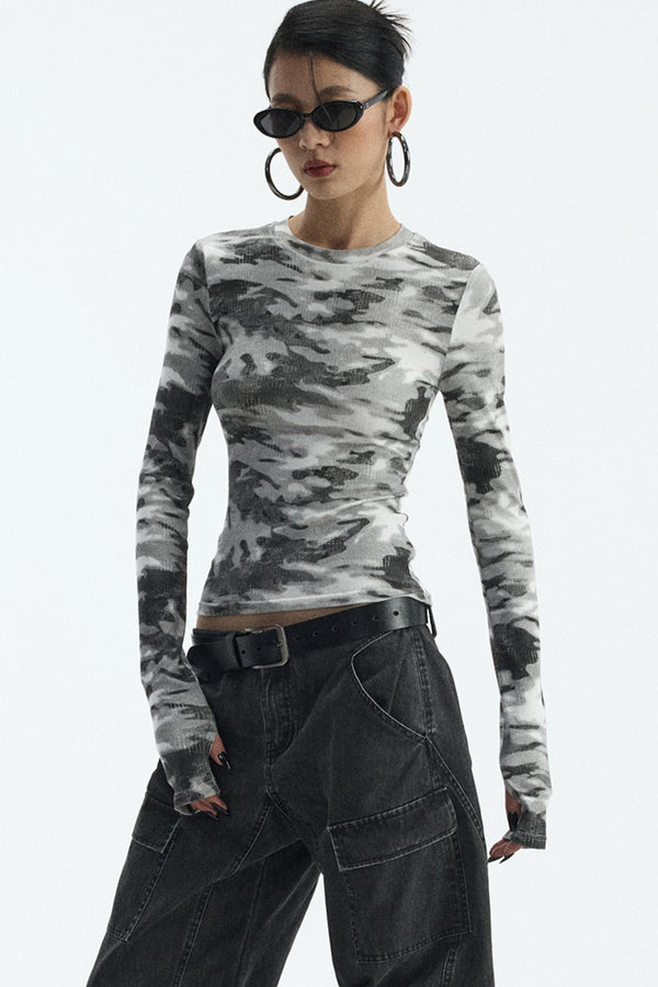 Winter Camo Top