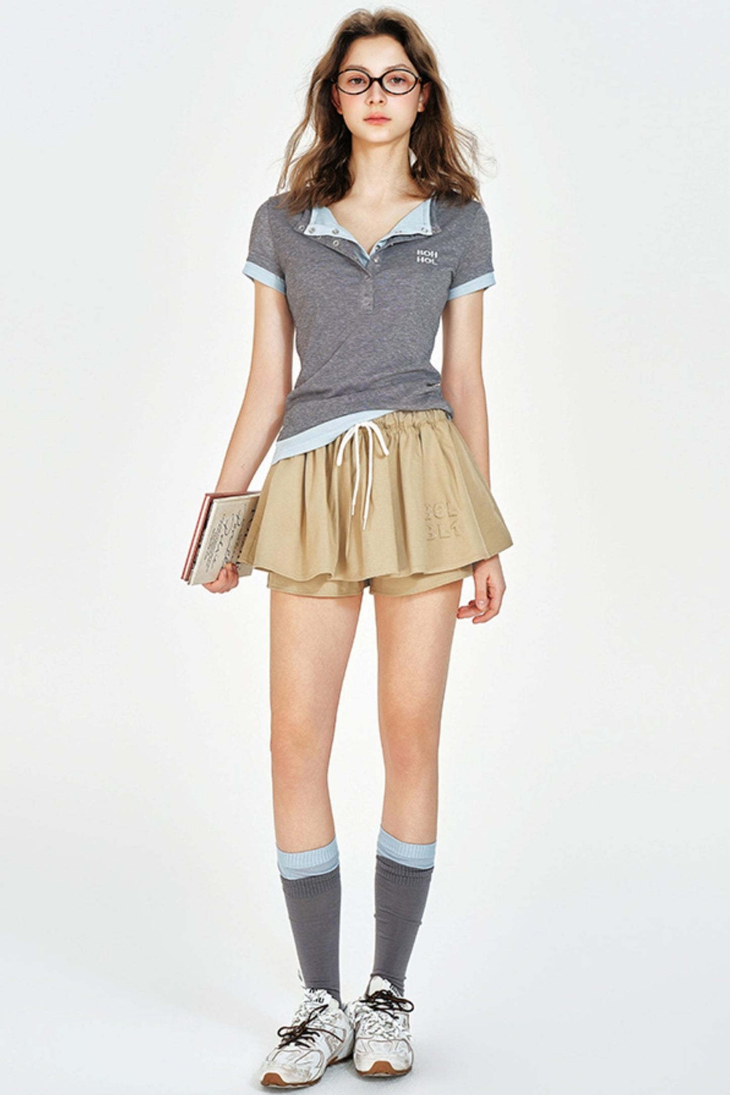 Mint Color Layered Slim Fit T-Shirt