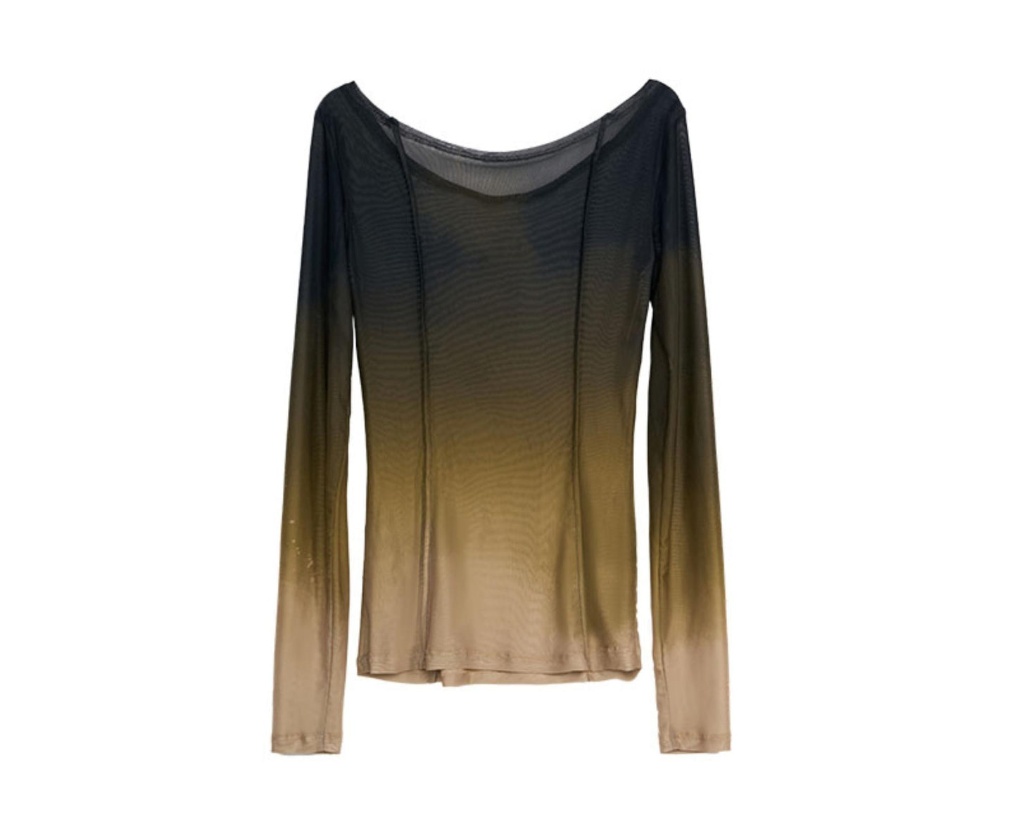 Slim Fit Gradient Mesh Tee