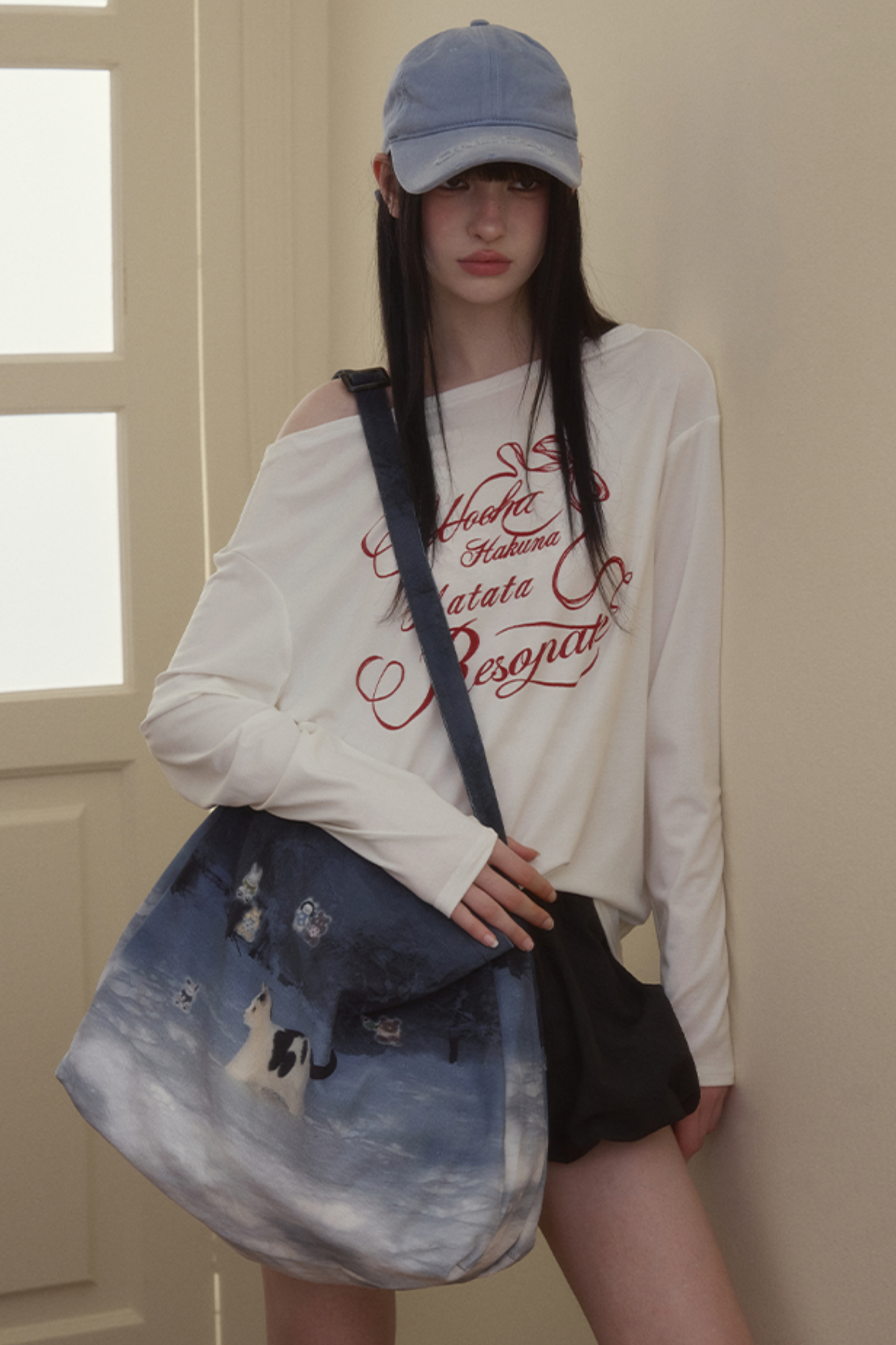 Asymmetry Collar T-Shirt