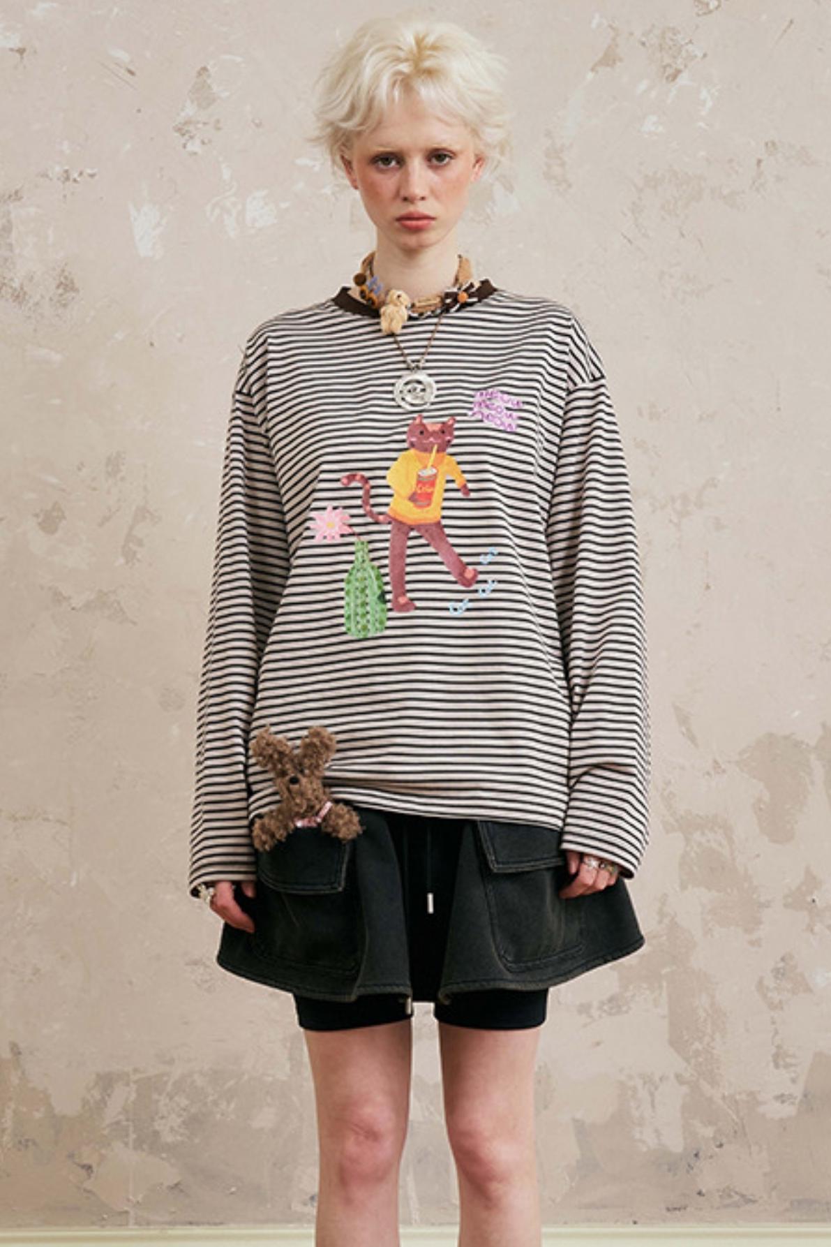 Striped Long Sleeve T-Shirt