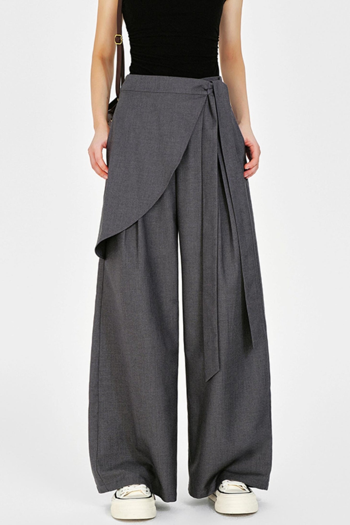 Irregular Wide-Leg Pants