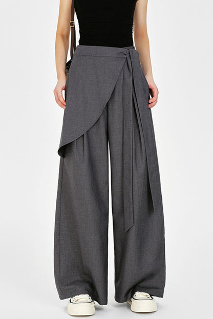 Irregular Wide-Leg Pants
