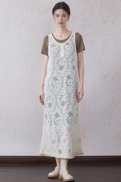 Hollow Knitted Belt Set