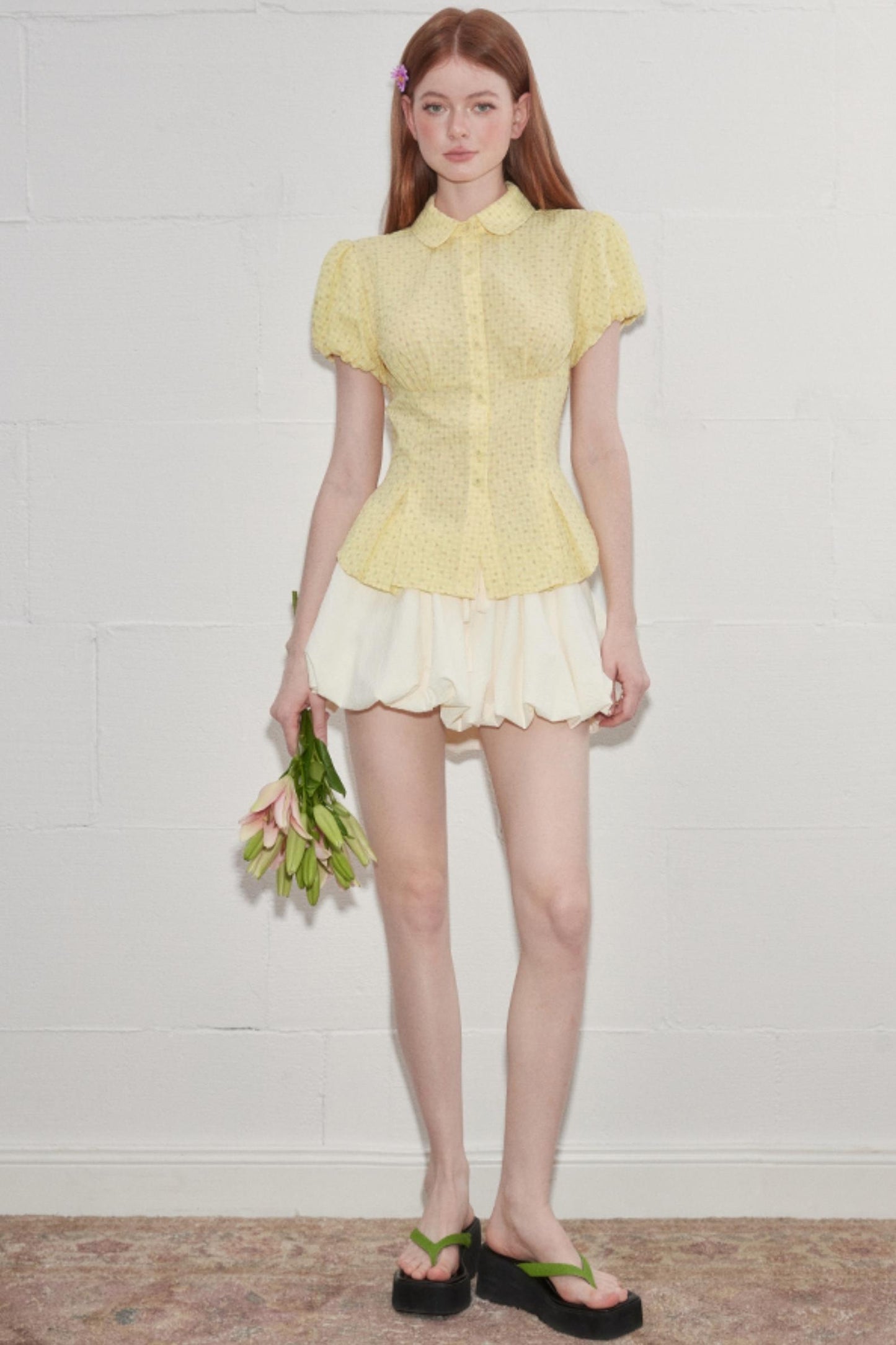 Sweetheart Puff Sleeve Shirt