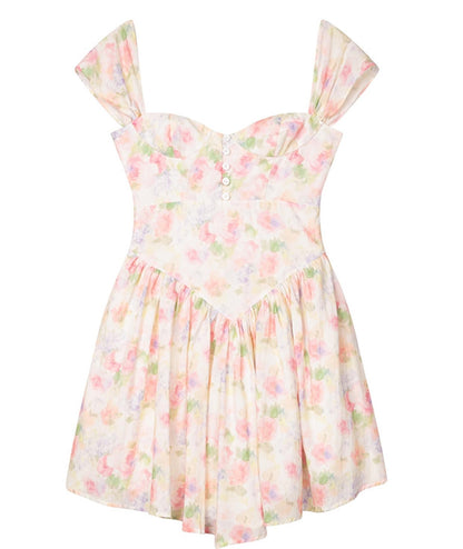Floral Charm Wrap Dress