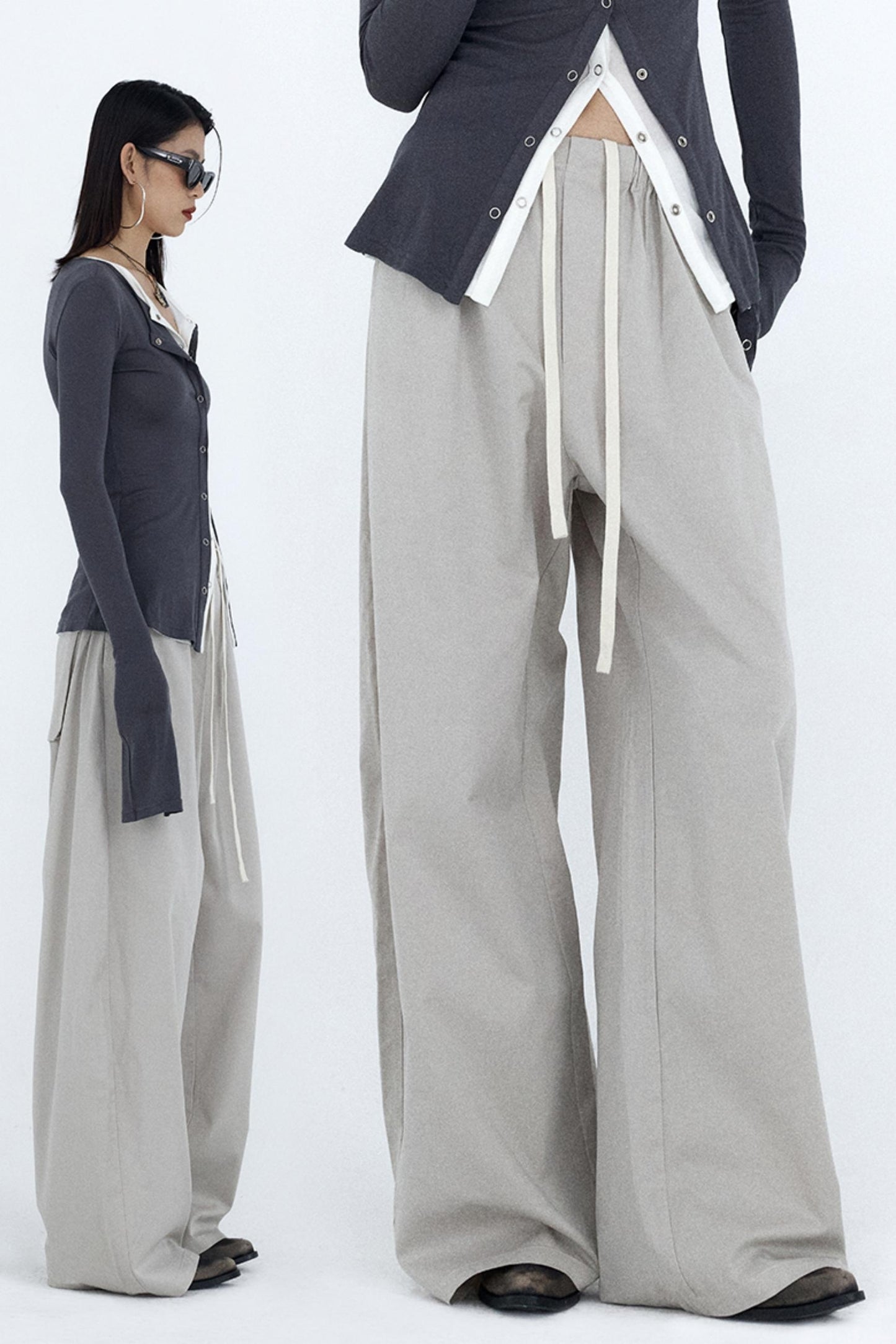 Relaxed Fit Gray Work Pants