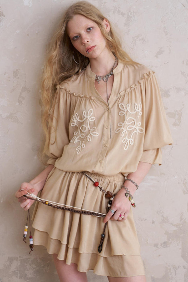 Patchwork Midi Dress