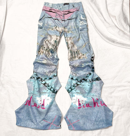 Original Graffiti Pleated Trousers