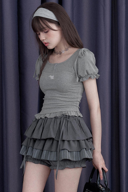 Sweet Lust Bubble Sleeve Top