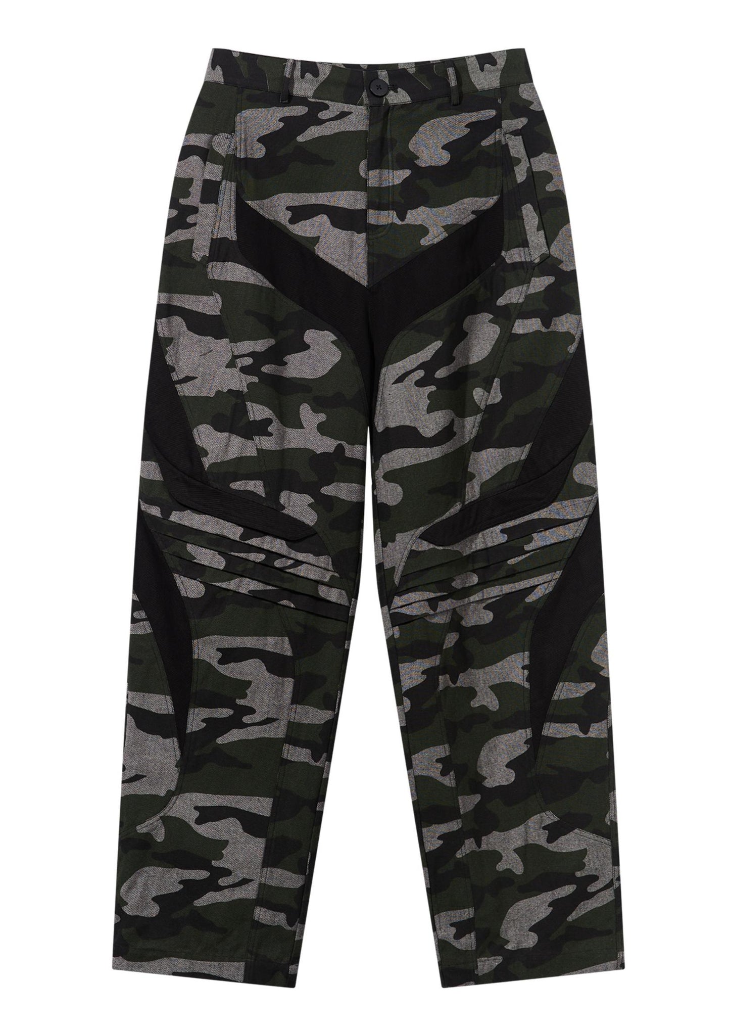 Patchwork Pleat Pants