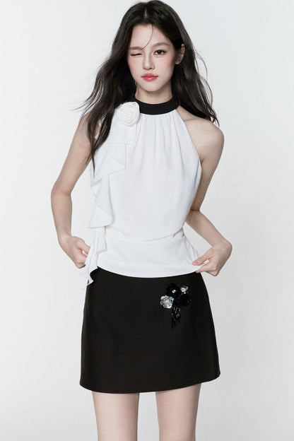 Misty Chiffon Tank Skirt Set-Up