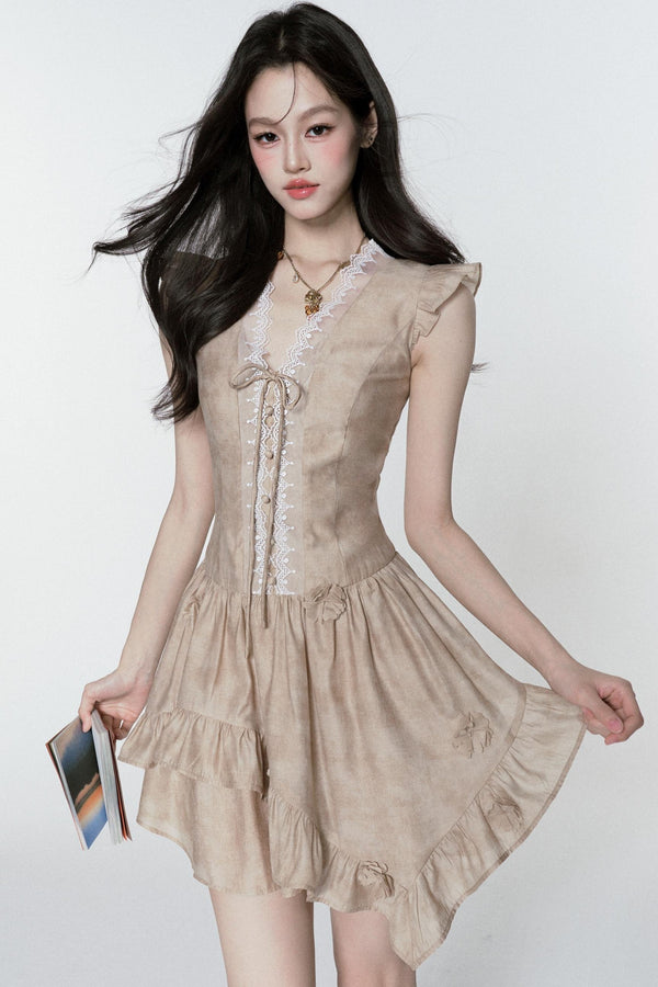 Dreams V-Neck Sleeve Dress