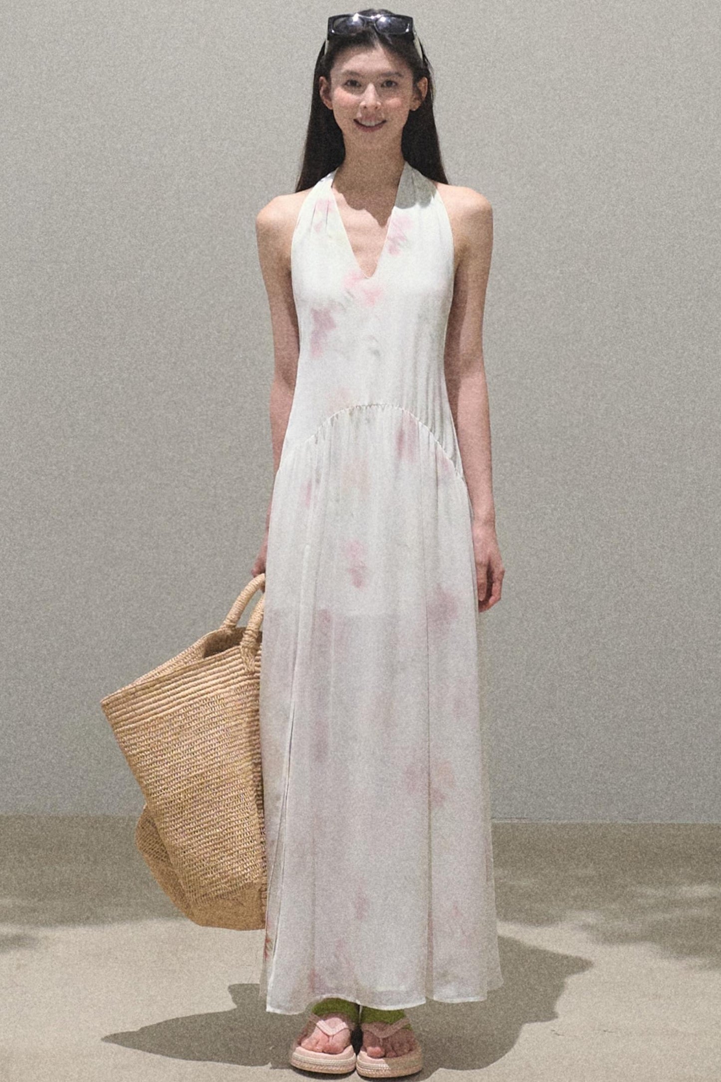 Serene Summers Halter Dress