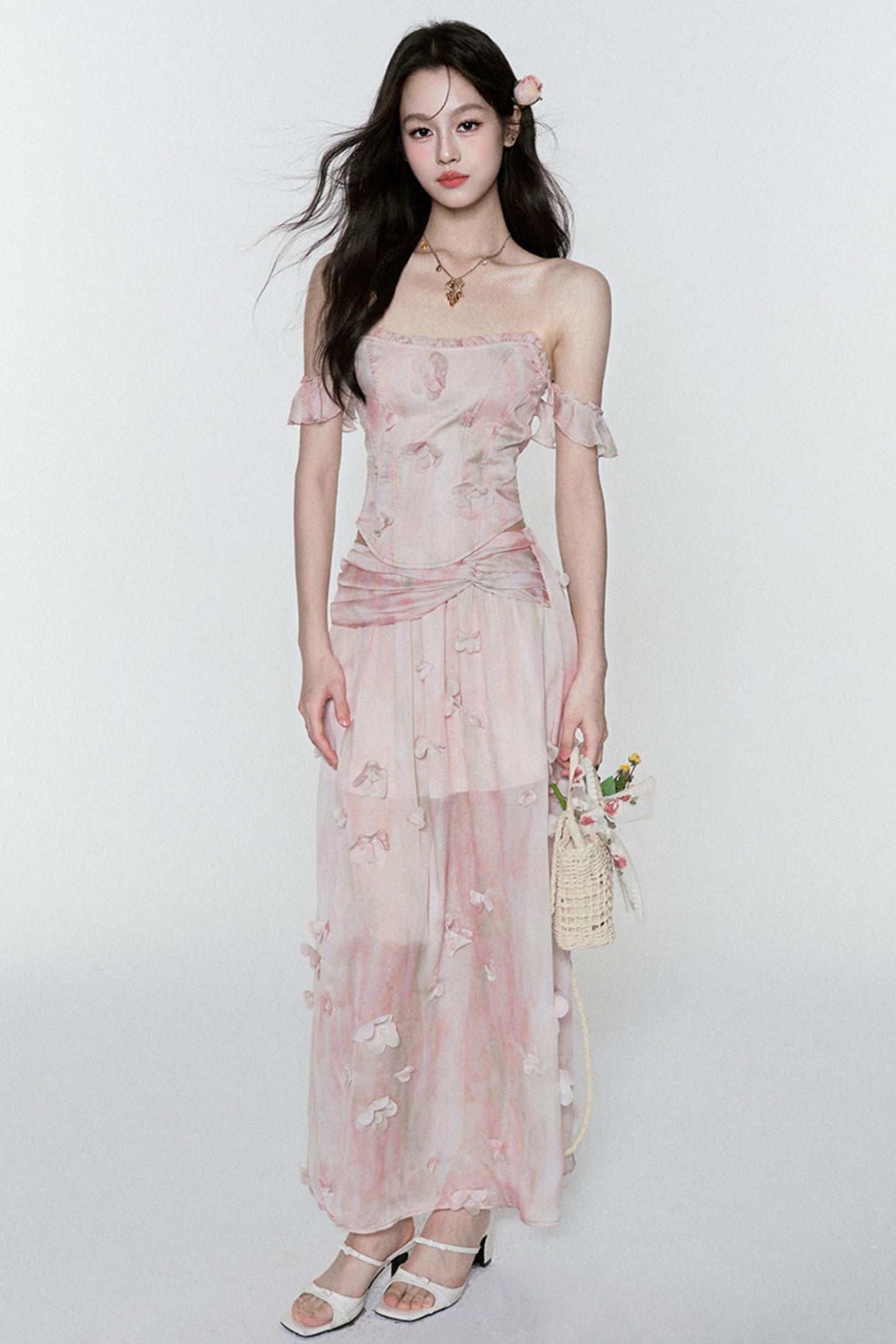 Floral Halter Skirt Set-Up